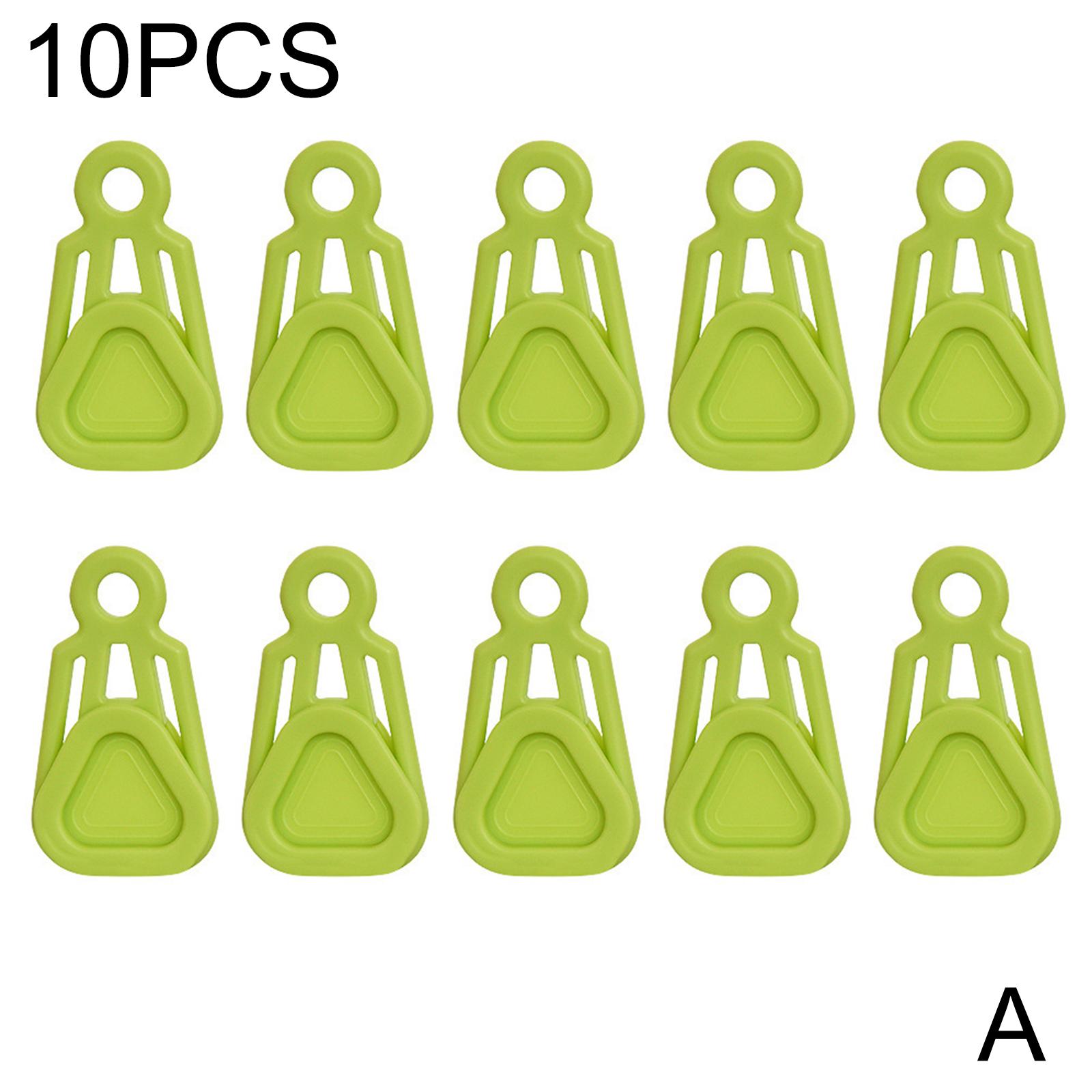 Cheap Goat Tents Outdoor Camping Tent Clip ABS Material Heavy Duty Wind Point Pull Clamp Part Color Rope Clip Hook 2 Awning Windproof Tent U3Y3   